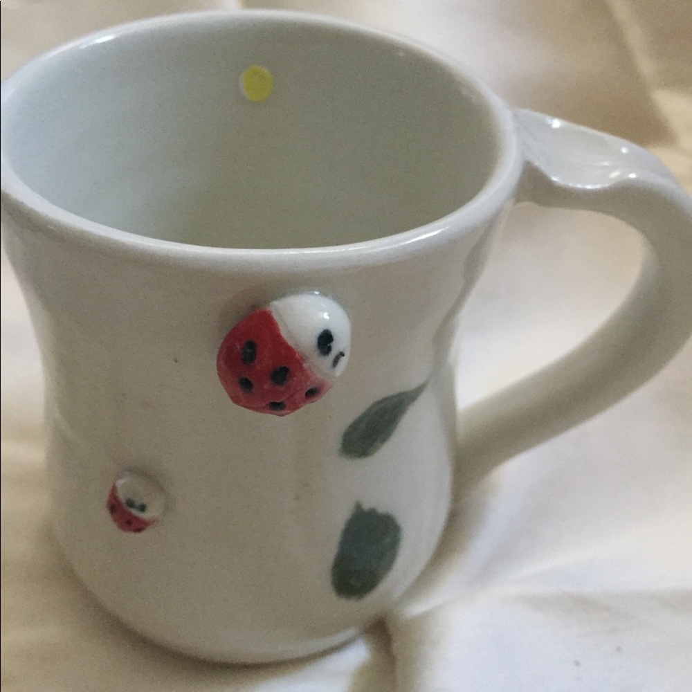 Whimsical ladybug mug